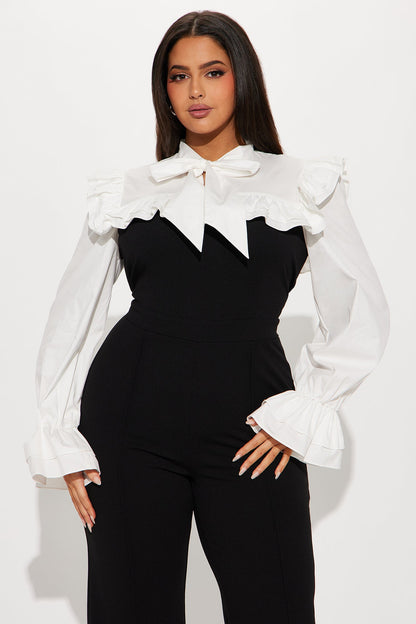 Setting Goals Jumpsuit - Black