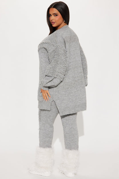 Ultra Comfort Sweater Pant Set - Heather Grey