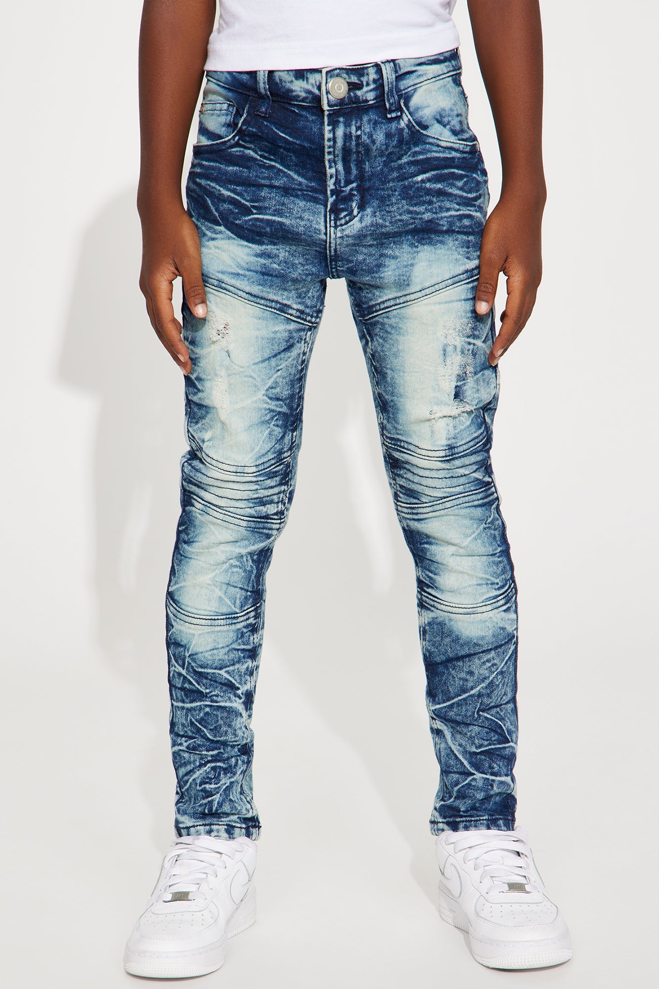 Mini Post Up Denim Jeans - Indigo