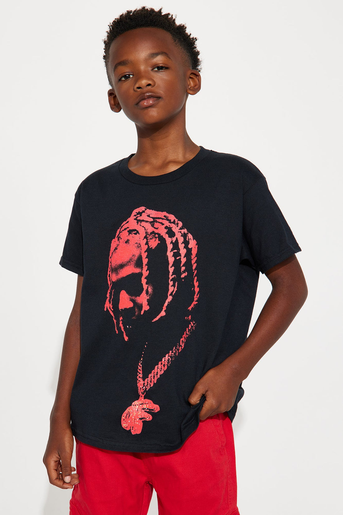 Mini OTF Chain Butterfly Short Sleeve Tee - Black
