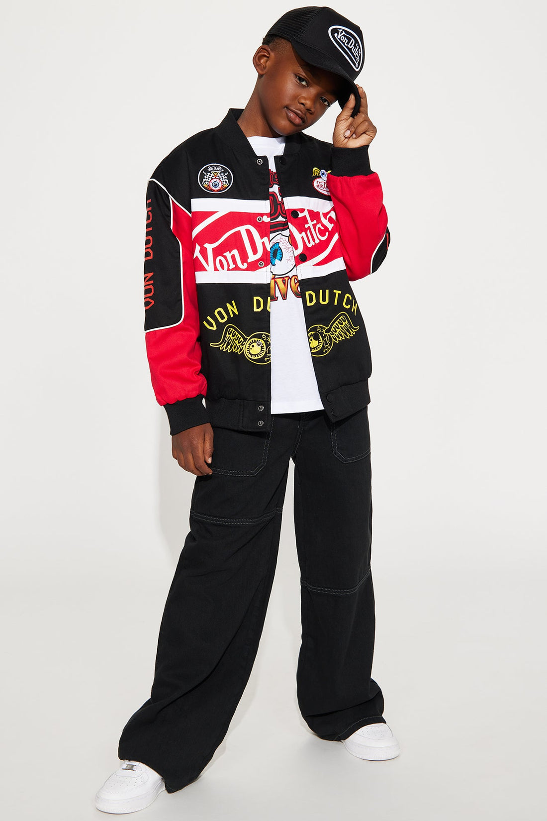 Mini Von Dutch System Jacket - Black/Red