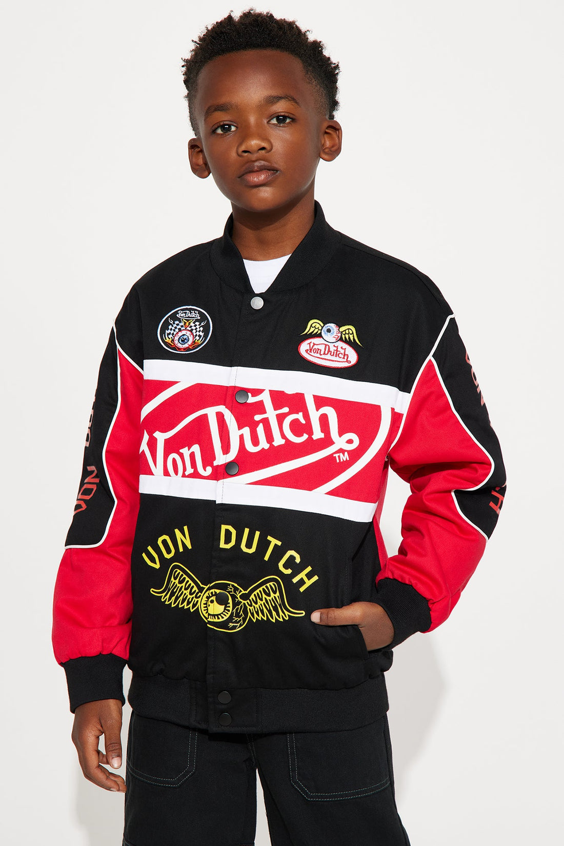Mini Von Dutch System Jacket - Black/Red