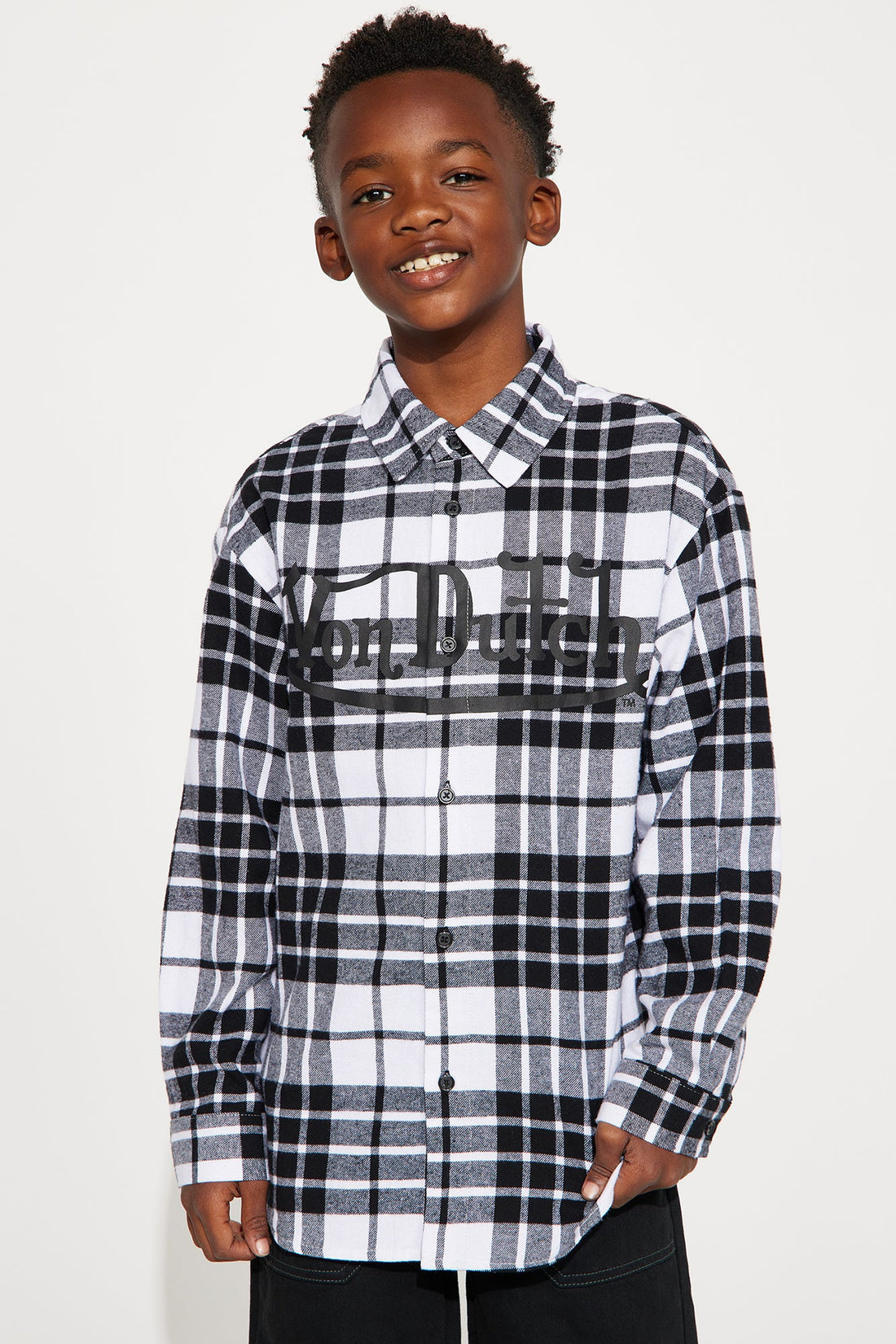 Mini Von Dutch Eyeball Flannel - Black/combo