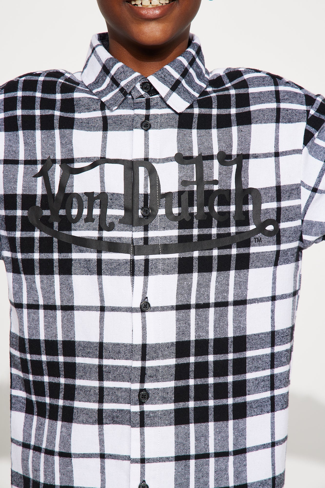 Mini Von Dutch Eyeball Flannel - Black/combo