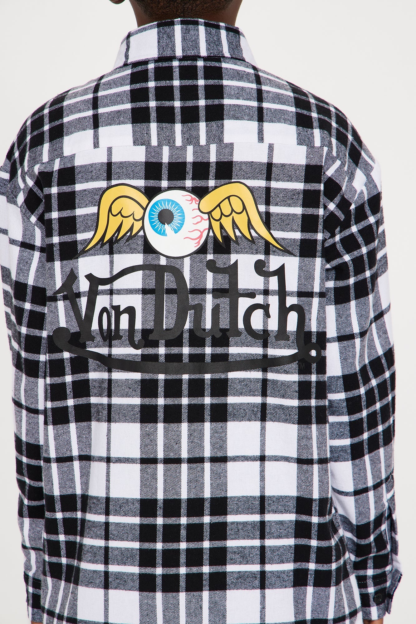 Mini Von Dutch Eyeball Flannel - Black/combo