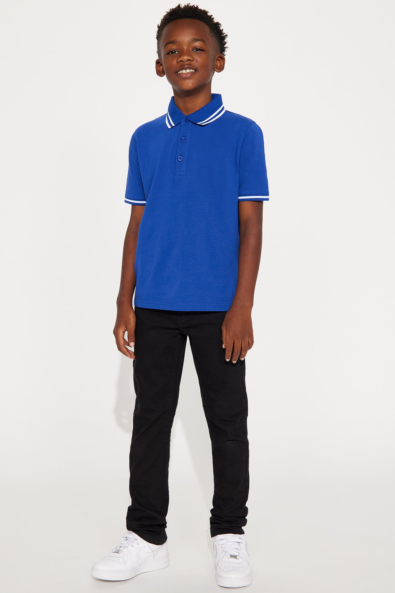 Mini Wilson Short Sleeve Polo - Royal