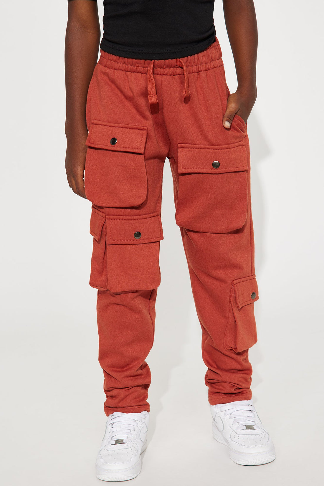 Mini Lavine Fleece Cargo Pant - Terracotta
