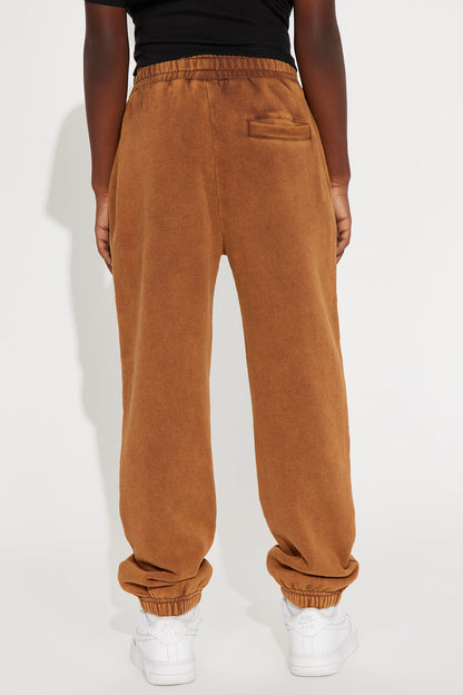 Mini Tyson Heavy Wash Jogger - Dark Brown