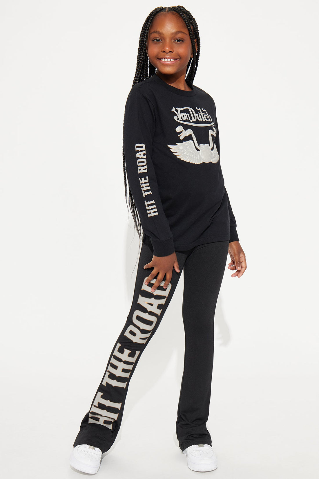 Mini Von Dutch Hit The Road Long Sleeve Top - Black