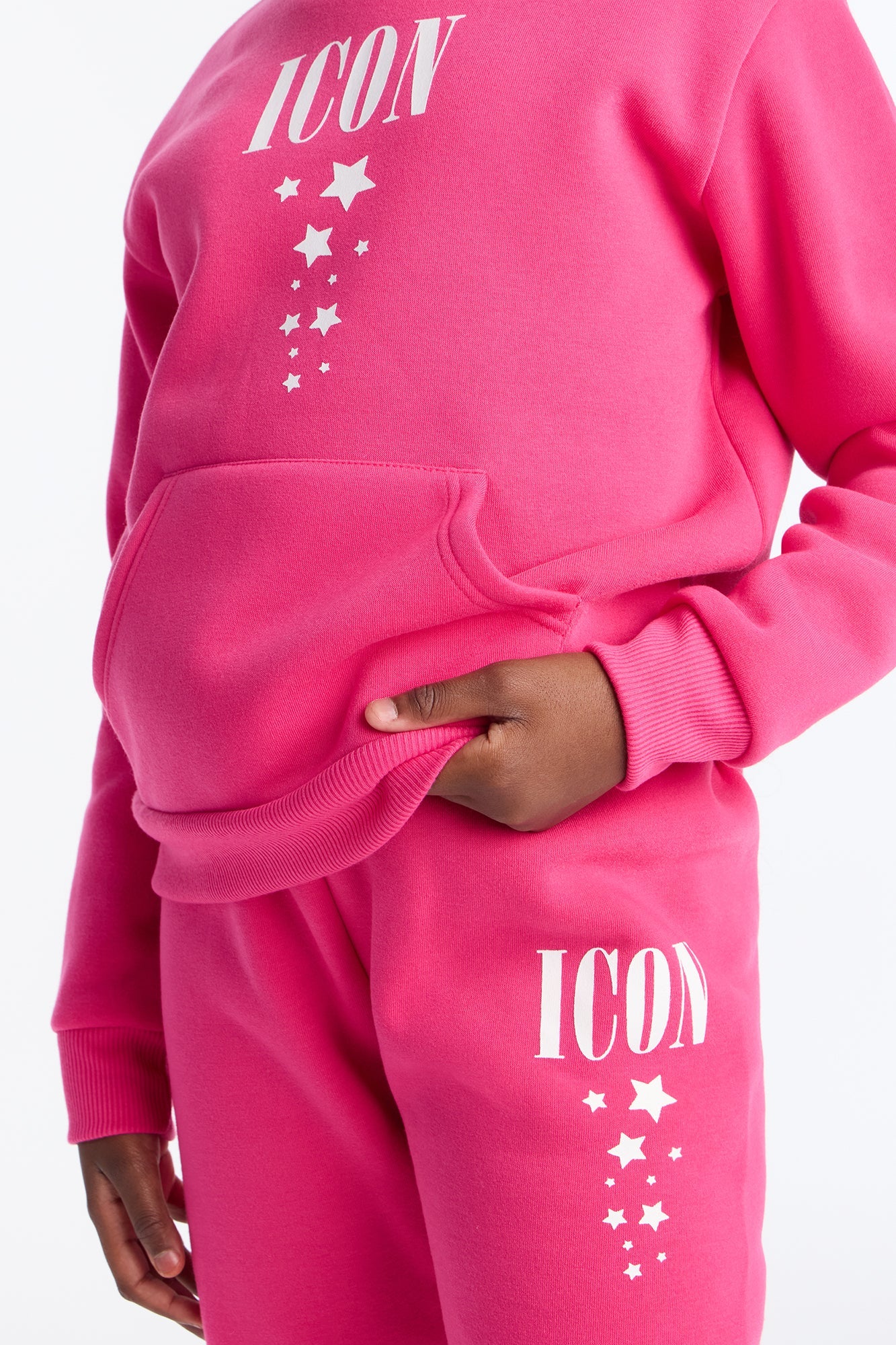 Mini Icon In The Making Jogger Set - Hot Pink