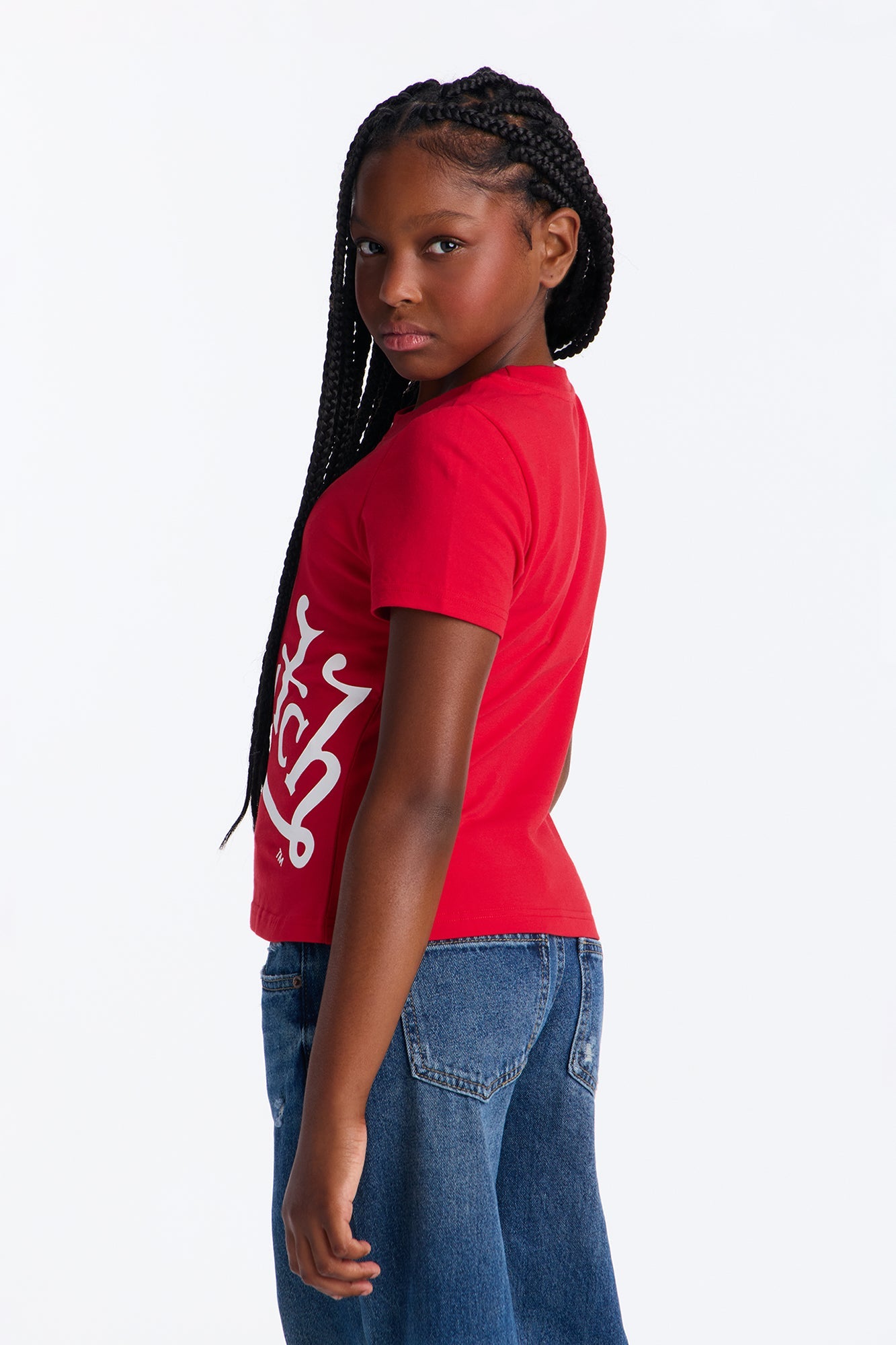 Mini Von Dutch Wrapped Logo Short Sleeve Tee - Red