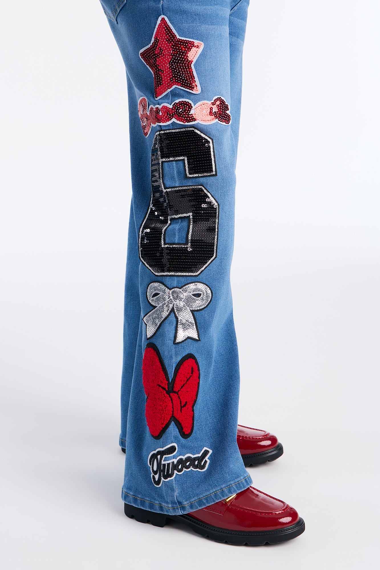 Mini Show Off Your Cheer Wide Leg Jeans - Medium Wash