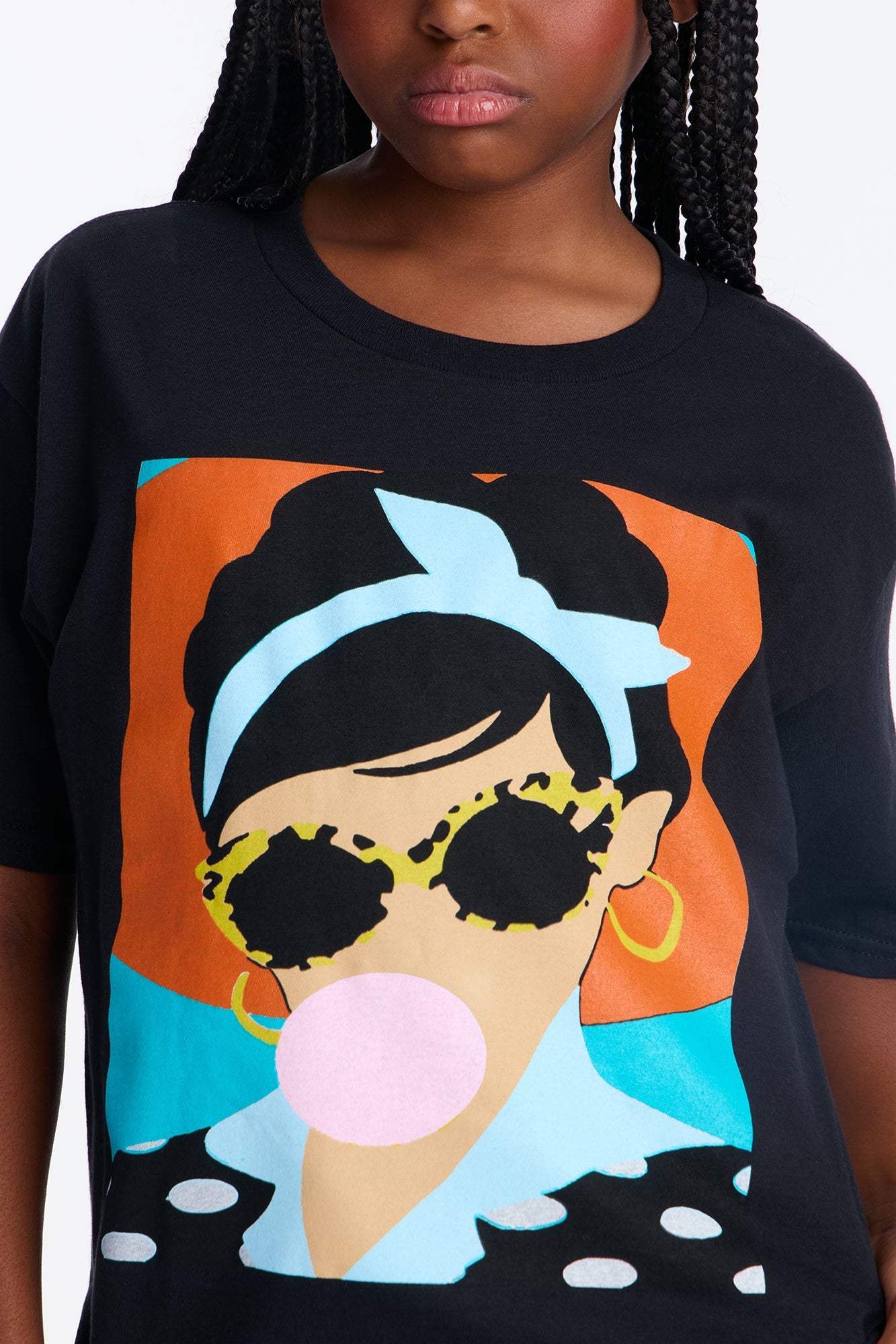 Mini Posh Bubblegum Short Sleeve Tee - Black