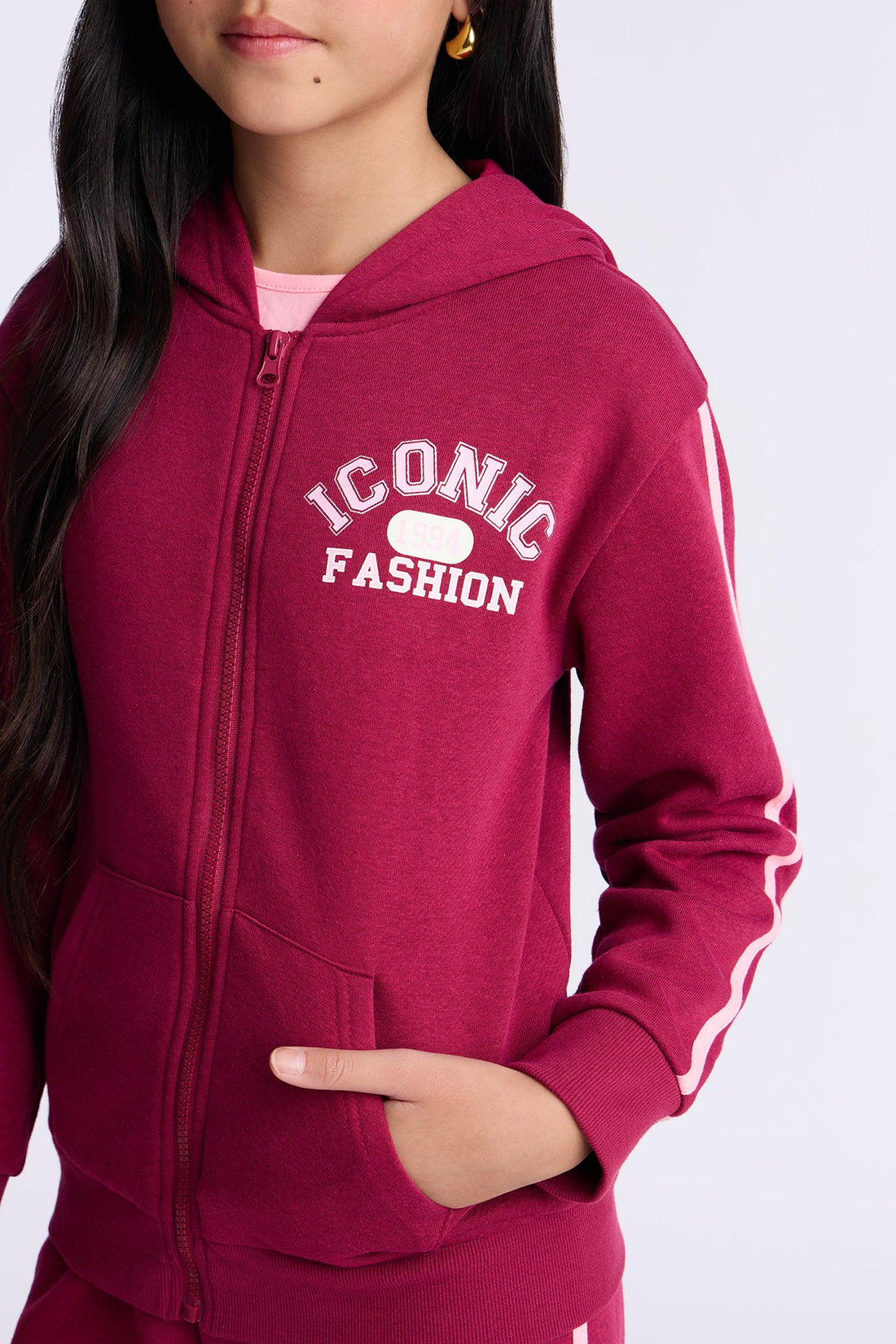 Mini Iconic 94 3pc Jogger Pant Set - Burgundy/combo