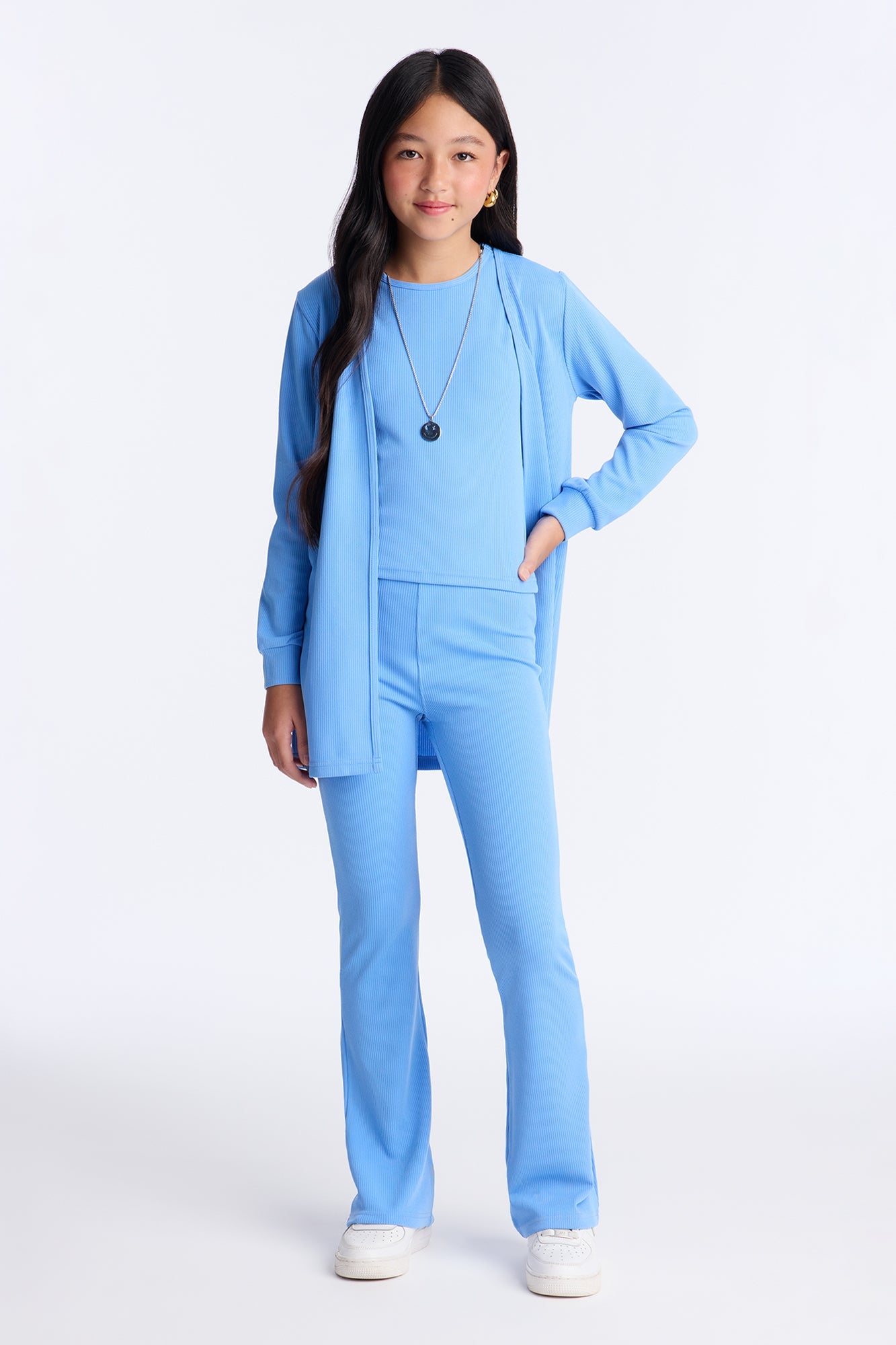 Mini Lets Roll Pant Set - Blue