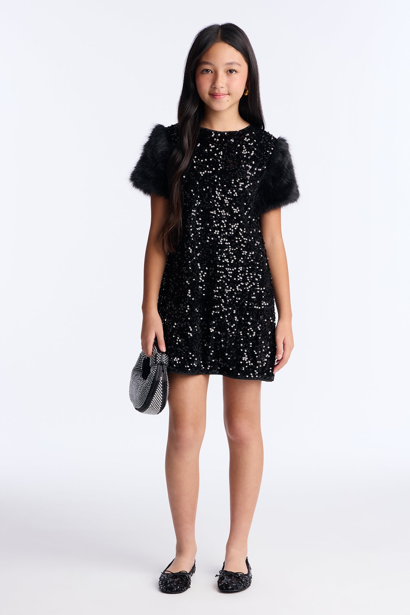 Mini Here To Shine Dress - Black
