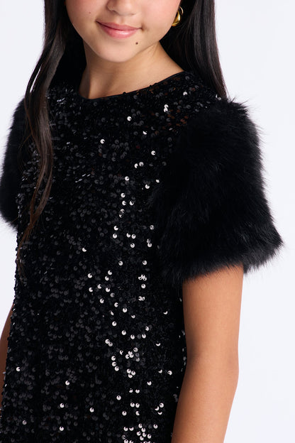 Mini Here To Shine Dress - Black