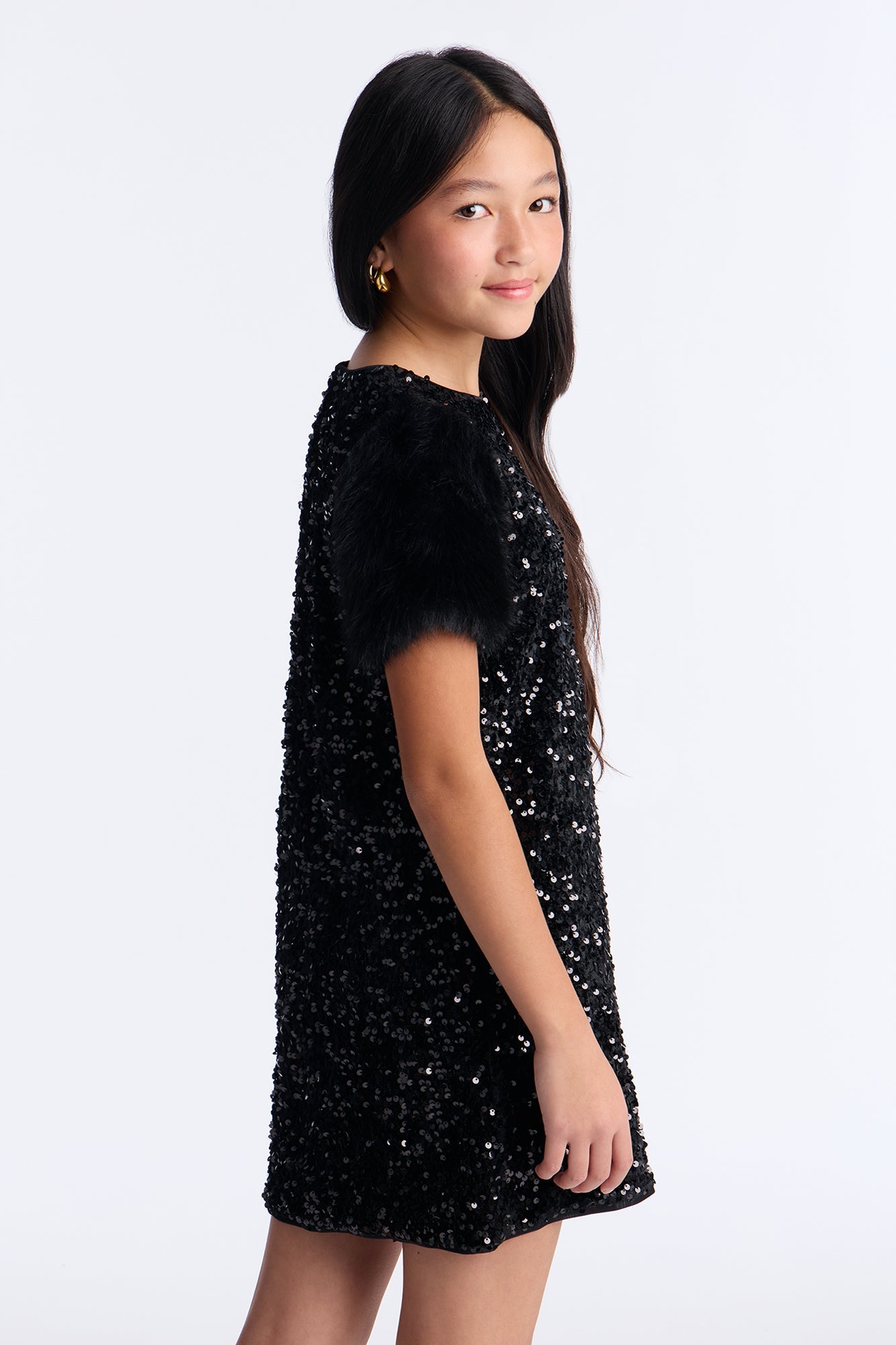 Mini Here To Shine Dress - Black