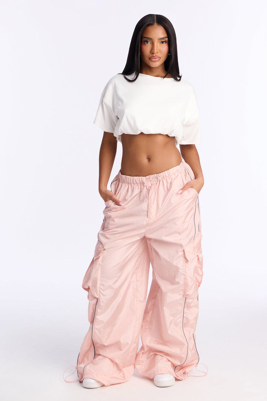 Life Of Leisure Windbreaker Joggers 30″ - Pink