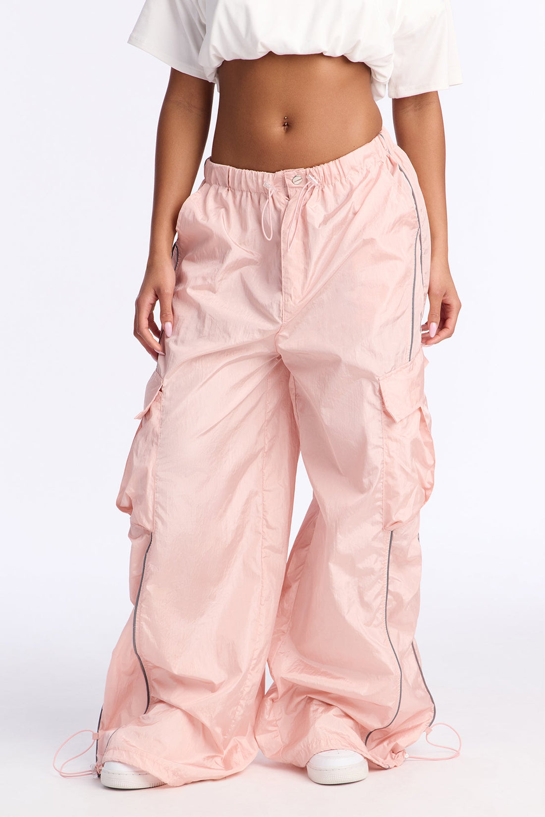 Life Of Leisure Windbreaker Joggers 30″ - Pink