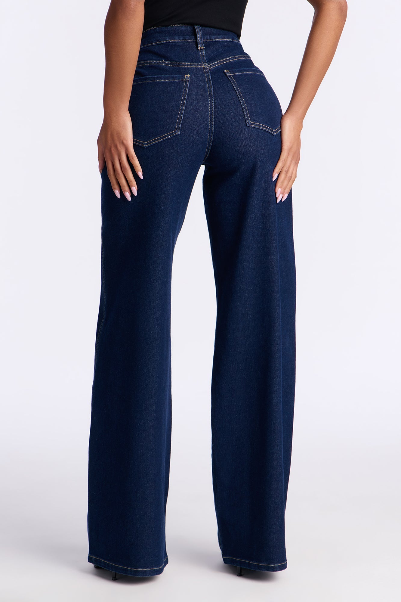 All Day Everyday Wide Leg Jeans - Dark Denim