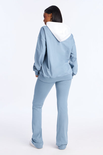 Dream Big Hoodie Pant Set - Slate Blue