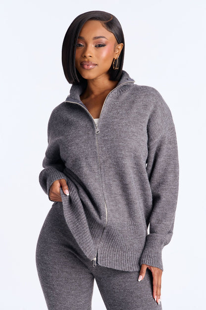 Zoey Sweater Legging Set - Charcoal