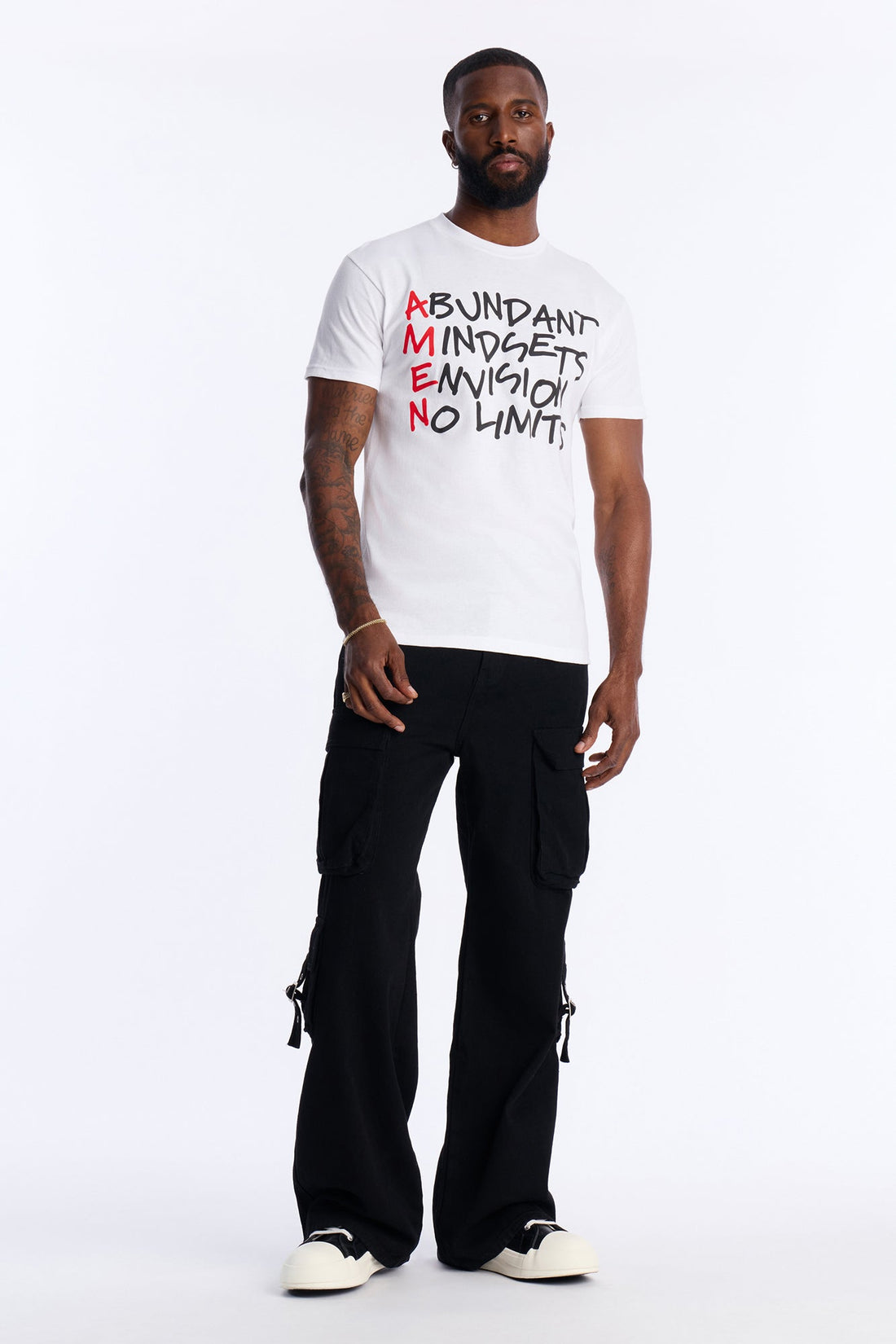 Abundant Mindsets Short Sleeve Tee - White