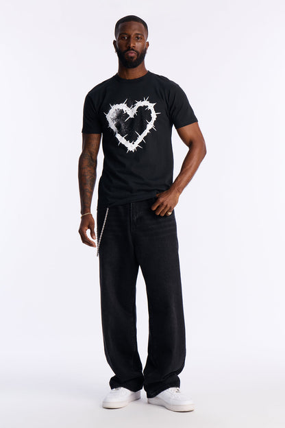 Mayhem Love Chaos Short Sleeve Tee - Black