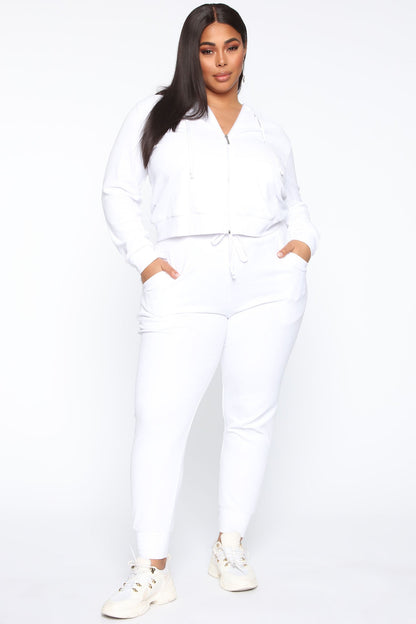 The Original Trendsetter Velour Set - White