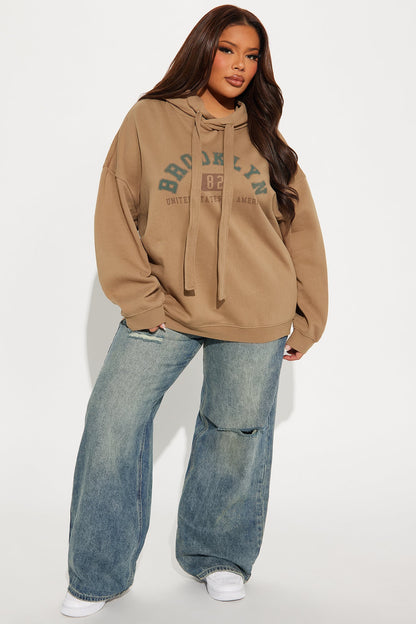 Weekends In Brooklyn Hoodie - Mocha