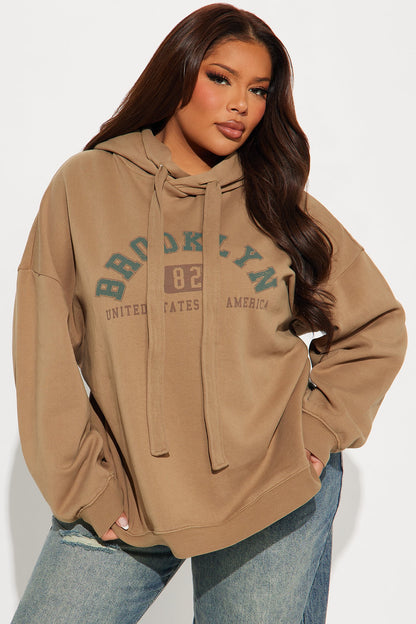Weekends In Brooklyn Hoodie - Mocha