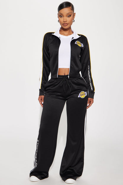 Lakers Halftime Wide Leg Pant - Black