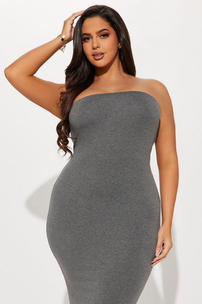 Weekend 2 Piece Maxi Dress Set - Charcoal