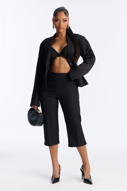 In The Moment Capri Trouser Pant 19″ - Black