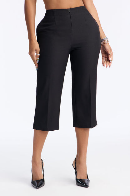 In The Moment Capri Trouser Pant 19″ - Black