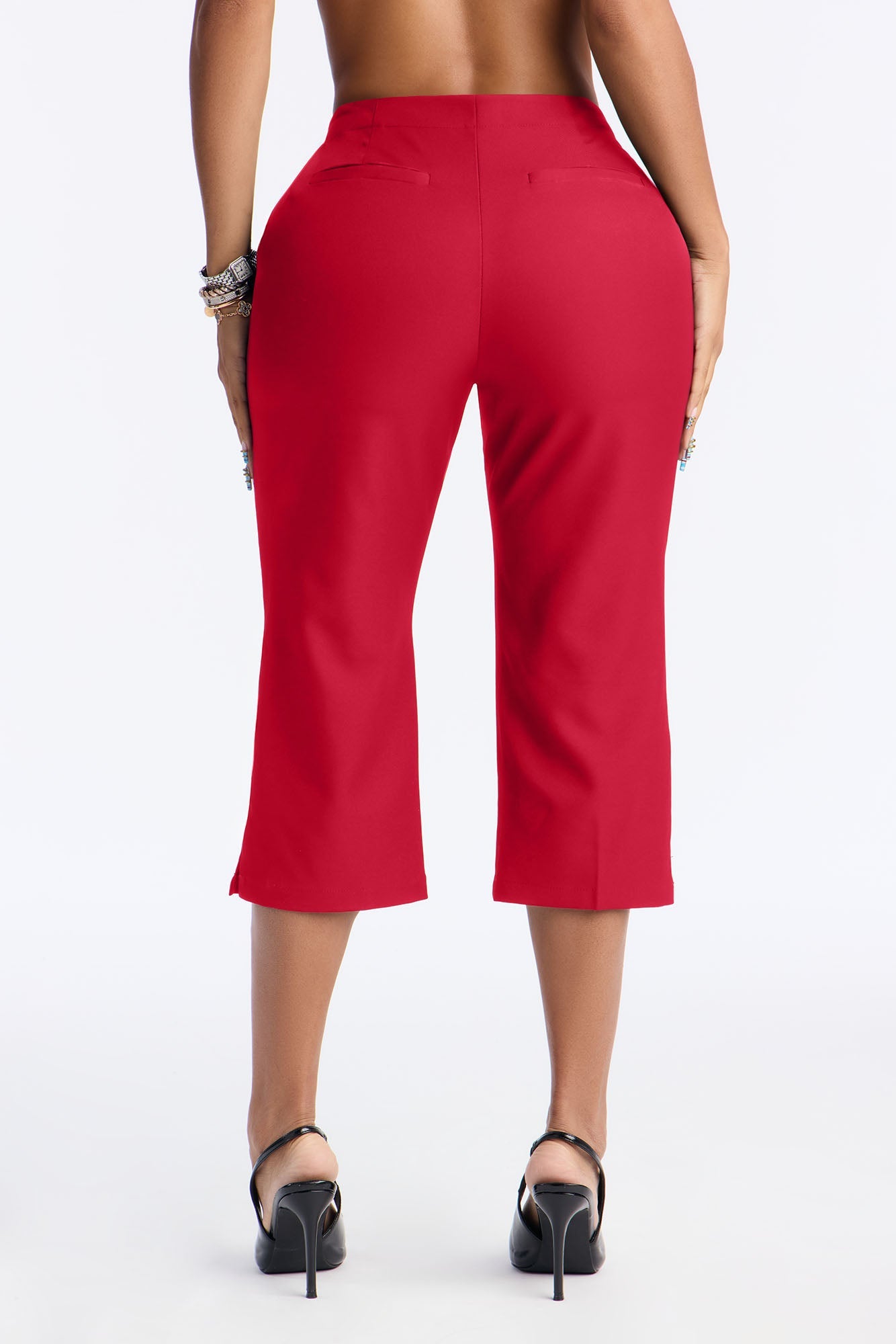 In The Moment Capri Trouser Pant 19″ - Red