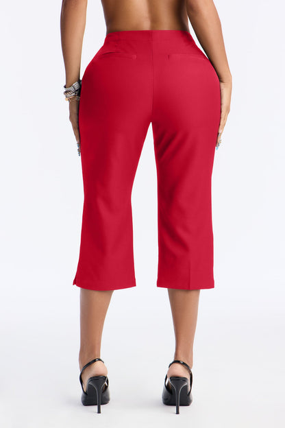 In The Moment Capri Trouser Pant 19″ - Red