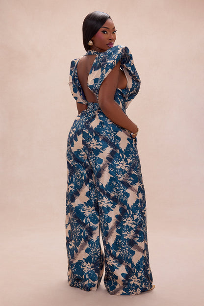 Karmina Jumpsuit - Navy/combo