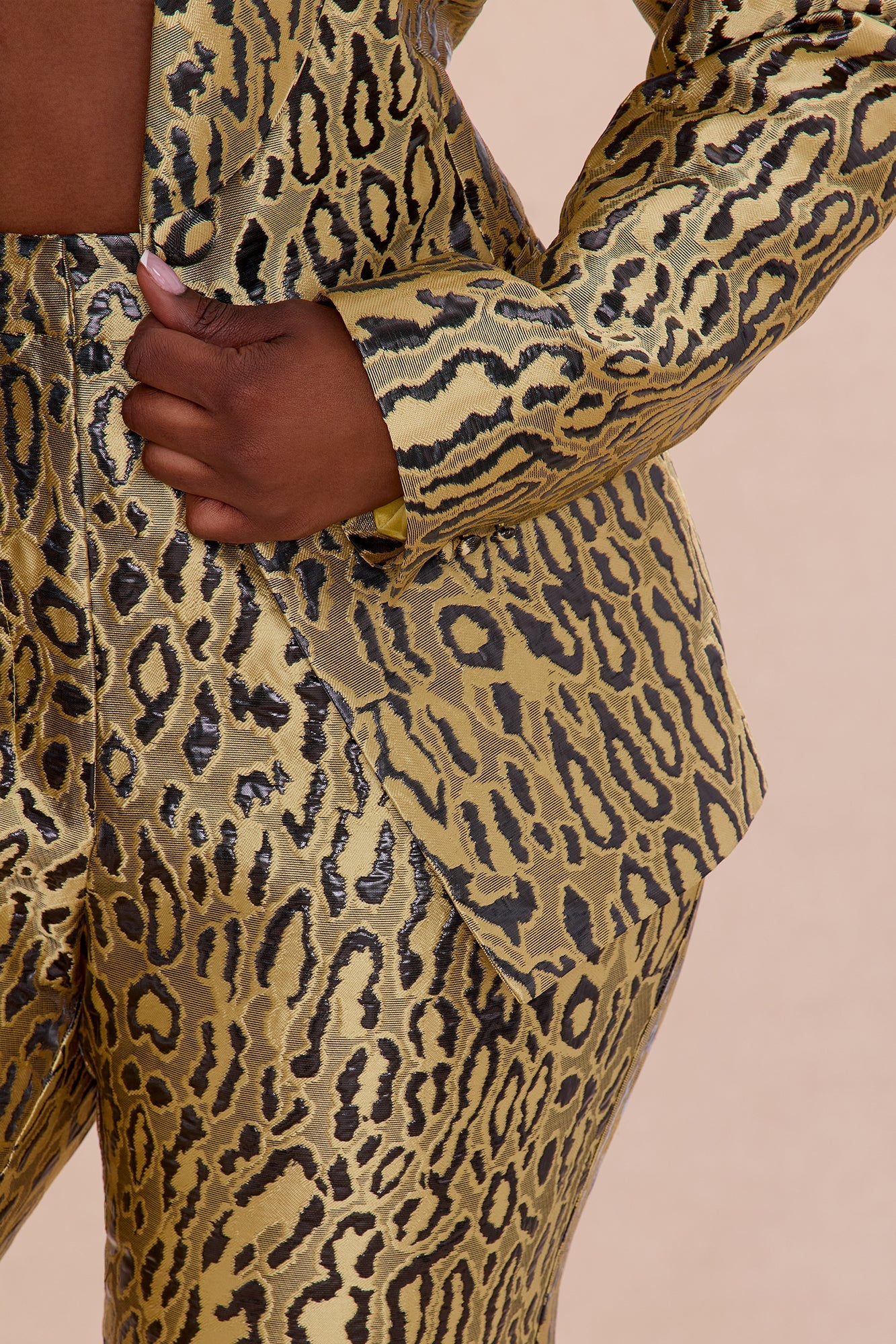 Kassandra Leopard Blazer Suit Set - Leopard