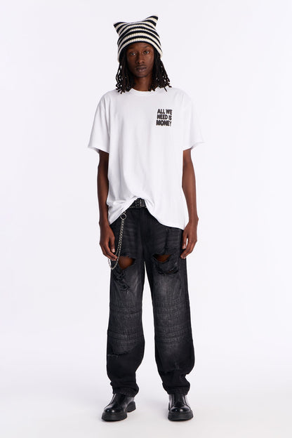 All We Need Is Money Short Sleeve Tee - White