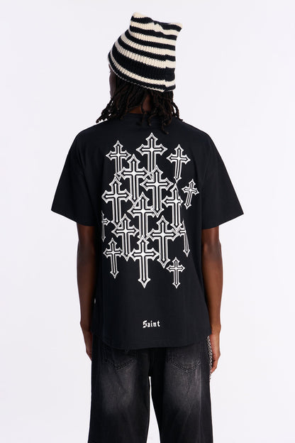 Cross My Heart And Hope To Live Short Sleeve Tee - Black