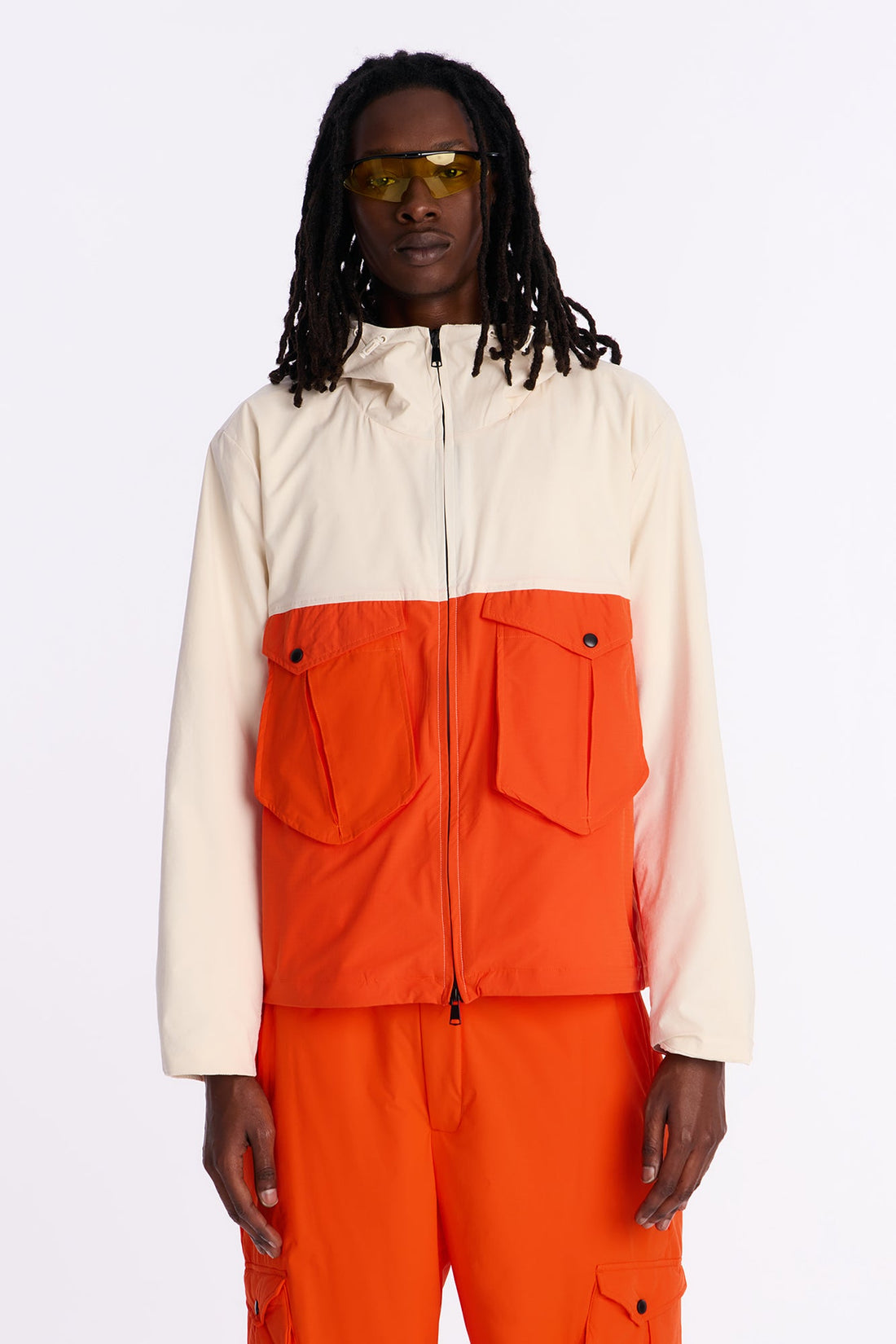 Relaxed Hooded Lorimer Spirit Tech Jacket - Off White