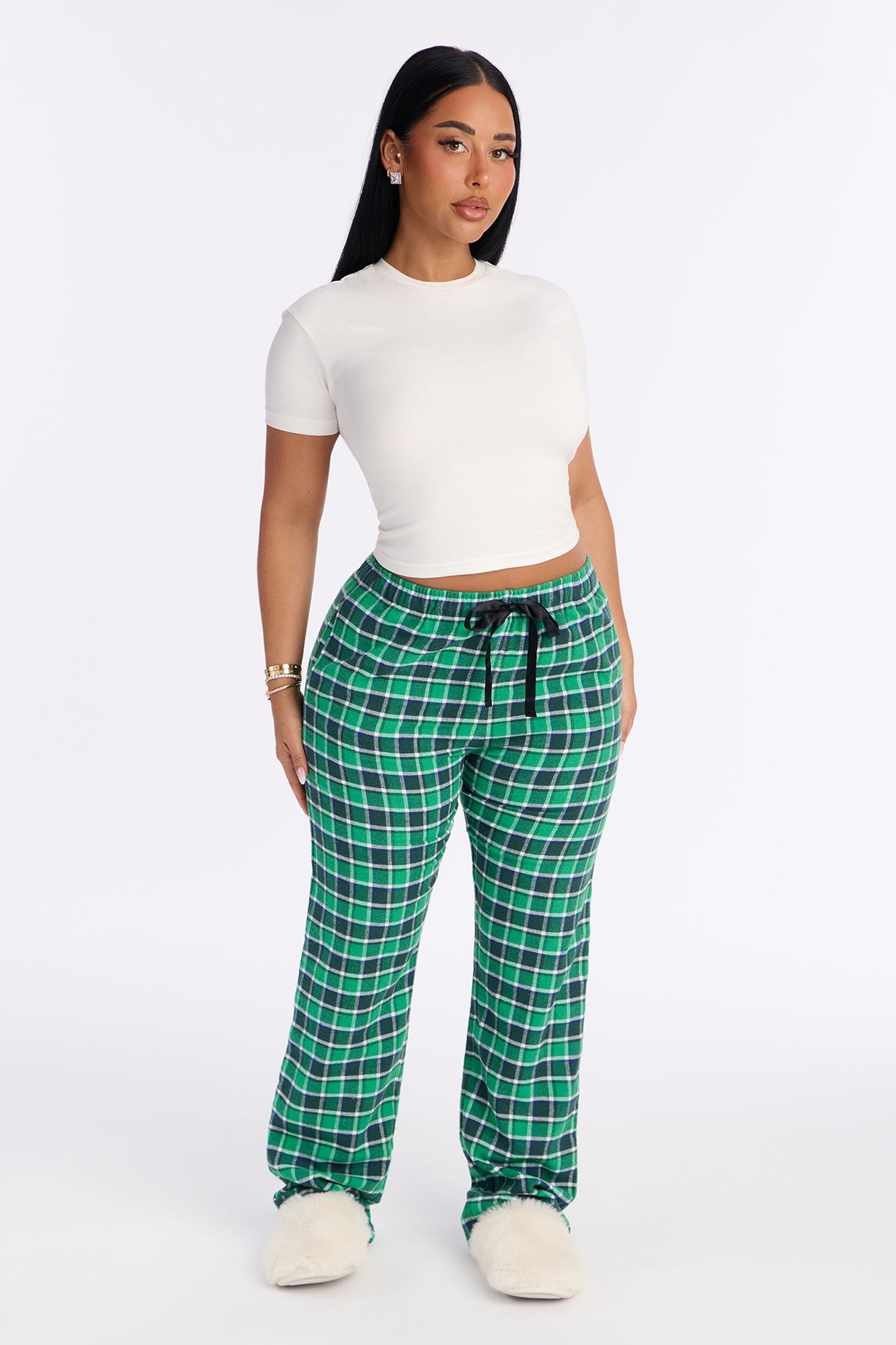 So Chill Flannel PJ Pants - Green