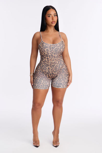 Leave Your Mark Leopard Romper - Leopard