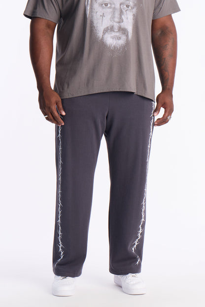 Thorns On My Side Baggy Sweatpants - Charcoal