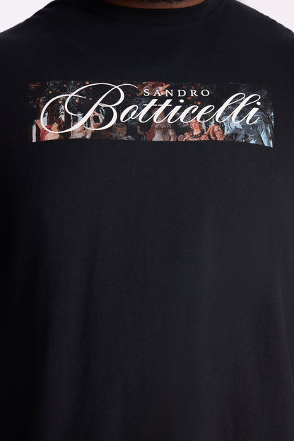 Sandro Botticelli Oversized Short Sleeve Tee - Black