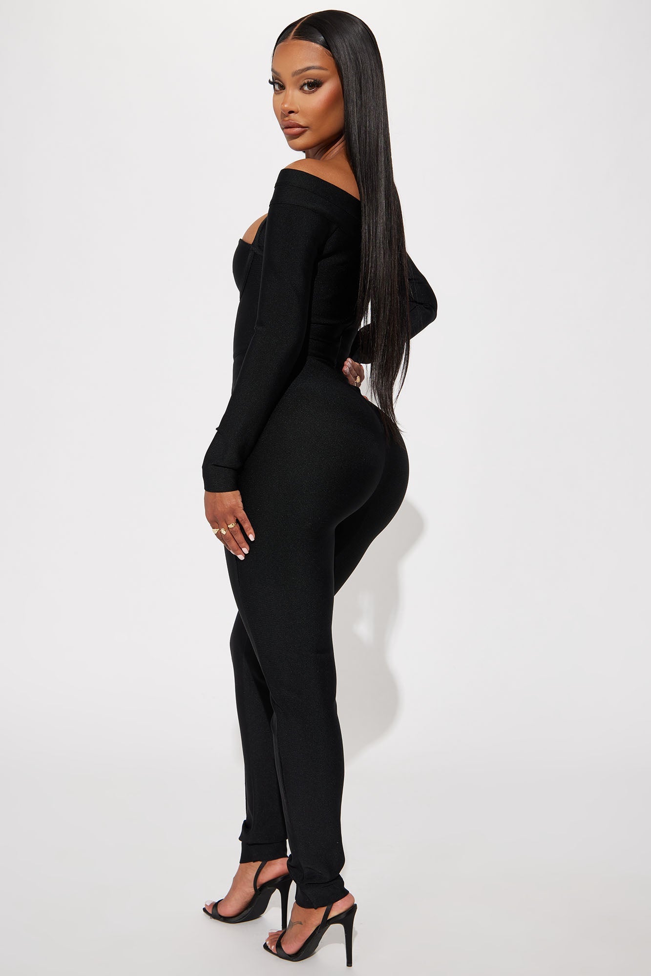 In My Element Bandage Jumpsuit - Black