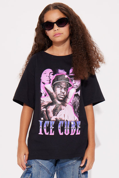 Mini Check Yo Self Ice Cube Top - Black/Purple