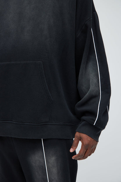 Tyson Just Go With It Oversized Hoodie - Black